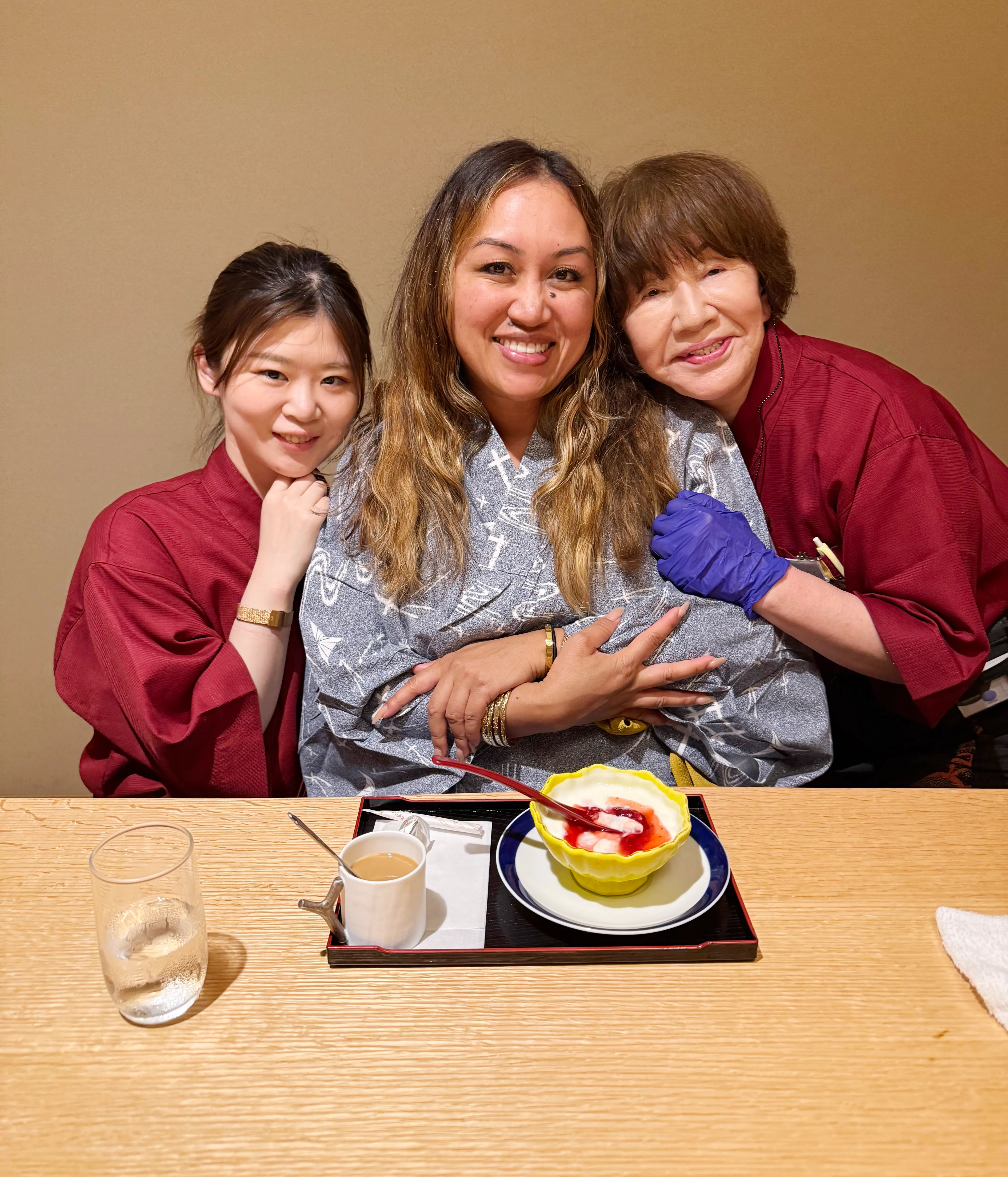 同僚とスリーショット