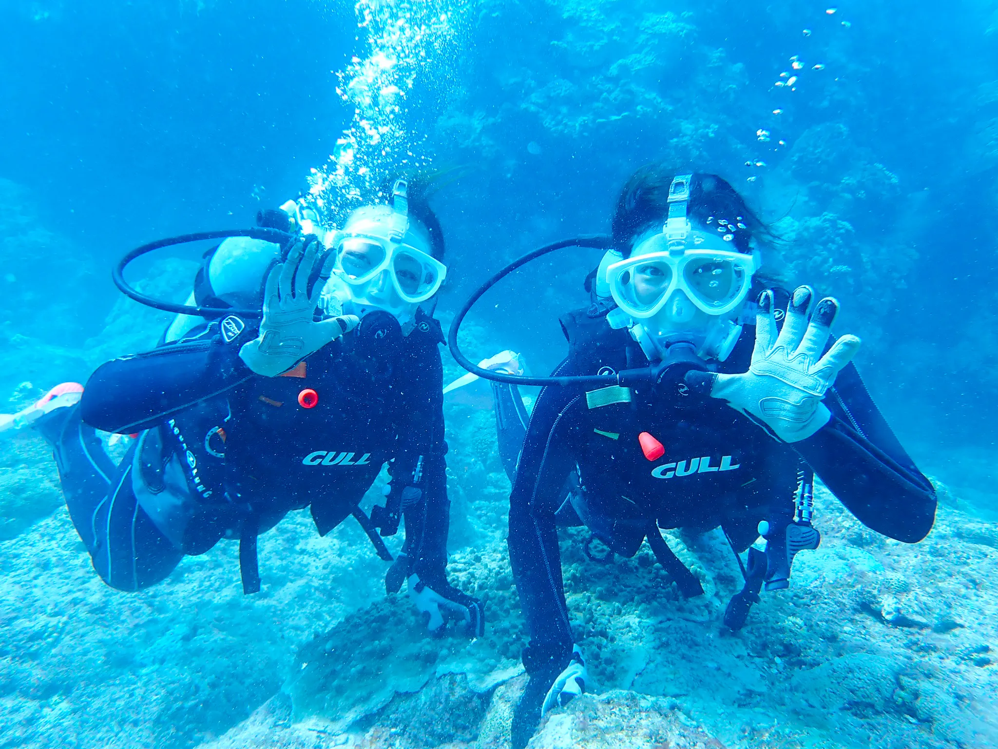 ダイビング中にツーショット